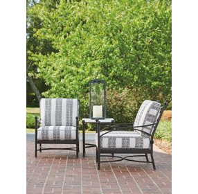 Pavlova Gray Upholstered Outdoor Accent Chair