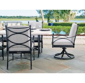 Pavlova Gray Upholstered Outdoor Dining Chair