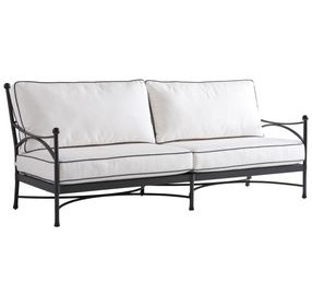 Pavlova Black and White Performance Fabric Outdoor Conversation Set