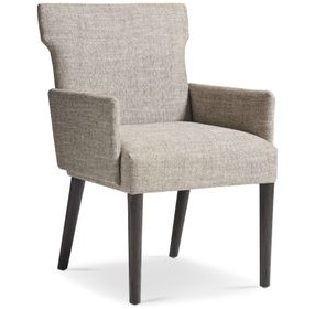 Geneve Beige Performance Fabric Upholstered Arm Chair