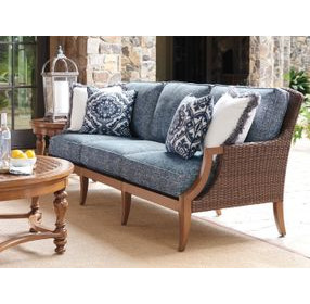 Harbor Isle Blue 92" Outdoor Sofa