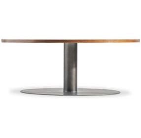 Brasea Lume and Tungsten Round Cocktail Table