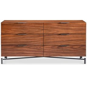 Brasea Lume and Tungsten 6 Drawer Small Dresser