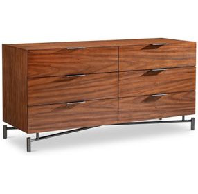 Brasea Lume and Tungsten 6 Drawer Small Dresser