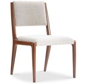 Brasea Beige Performance Fabric Upholstered Side Chair