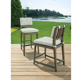 La Jolla Beige Performance Fabric Outdoor Counter Height Stool