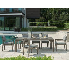 La Jolla Gray Performance Fabric Outdoor Arm Chair