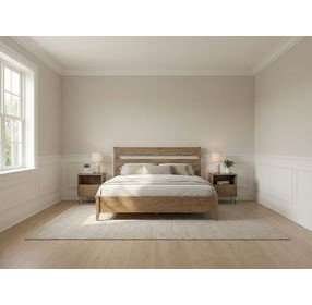 Zest Natural Oak Platform Bedroom Set