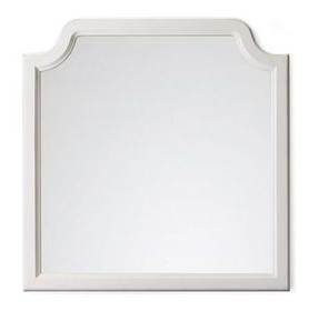 Pure Maple Cottage White Arched Garden Dresser Mirror