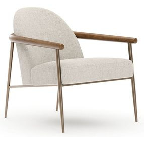 Altura Oatmeal Performance Fabric Upholstered Lounge Chair