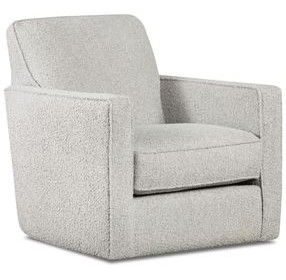 Nolte Pebble Cream Upholstered Swivel Glider Chair