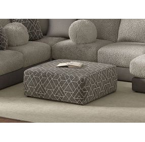 Canyon Umber Upholstered Square Cocktail Ottoman