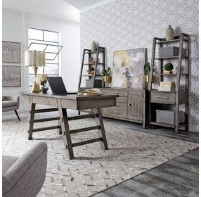 Modern Rustic Haven Dusty Charcoal 4 Piece Desk Set