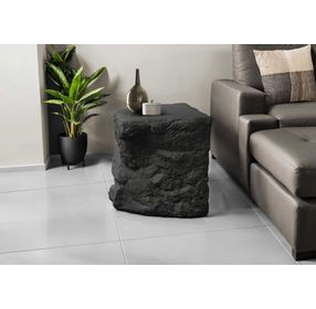 4117 Black Square Accent Table