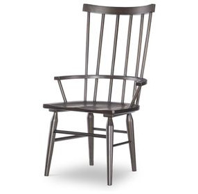 Fenmore Mocha and Distressed Cherry Spindle Arm Chair Set of 2