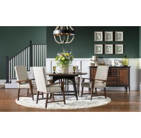 Fenmore Beige Upholstered Arm Chair Set of 2