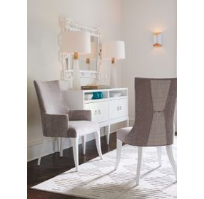 Geneva Avondale Alabaster Beige Upholstered Side Chair