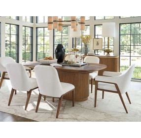 Seacove La Costa White Upholstered Dining Side Chair
