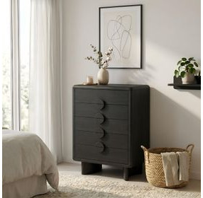 Gabrielle Black 5 Drawer Chest
