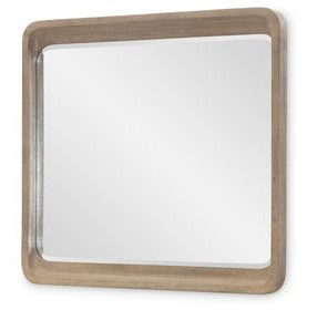 Melrose Desert Oak Rectangular Dresser Mirror