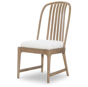 Melrose Cloud White Upholstered Side Chair Set of 2