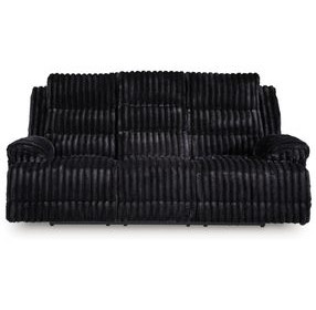 Higgesbee Onyx Power Reclining Living Room Set with Drop Down Table and USB Charging