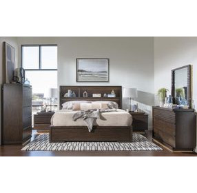 Architect Onyx 2 Drawer Nightstand with USB Charging and LED