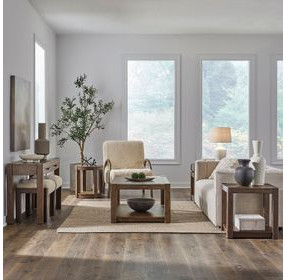 Broadmore Cobblestone Brown Rectangular Cocktail Table