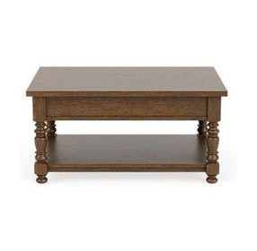 Eastlake Whiskey Oak Rectangular Lift Top Occassional Table Set