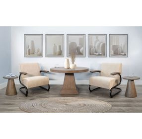 Nash Muuto Nude Upholstered Accent Chair