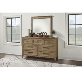 Beacon Hill Dusted Barley Rectangular Dresser Mirror