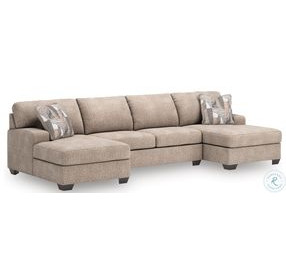 Seyler Lane Hemp 3 Piece Modular Double Chaise Sectional