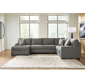 Revenna Greystone 3 Piece Modular Sectional with LAF Chaise