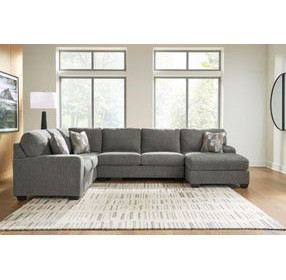 Revenna Greystone 3 Piece Modular Sectional with RAF Chaise