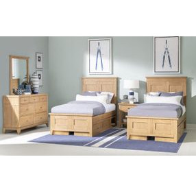 Todays Traditions Natural Hickory Youth Panel Bedroom Set