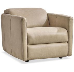 Sierra Beige Leather Power Motion Chair