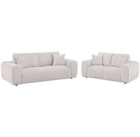 Burnett Ivory Living Room Set