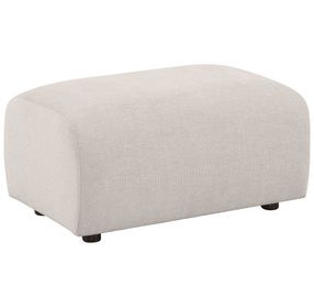 Burnett Ivory Rectangular Ottoman