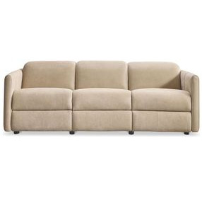 Sierra Beige Leather Power Motion Living Room Set