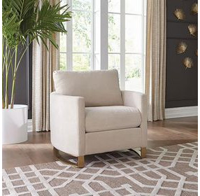 Corliss Beige Velvet Chair