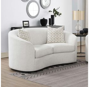 Rainn Latte Upholstered 66" Loveseat