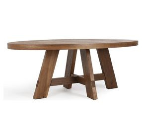 Santa Barbara Honey 80" Oval Dining Table