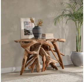 Cypress Natural 59" Free Form Console Table