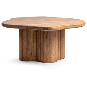 Alvaro Golden Wheat 65" Free Form Dining Table
