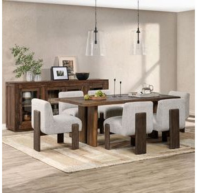 Holmes Artisan Brown 80" Rectangular Dining Table