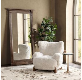 Fabiana Brass Round Glass Top Accent Table