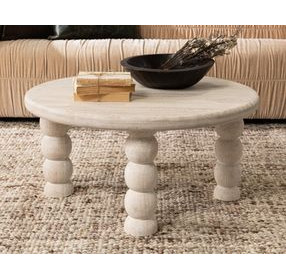 Adir Cream Round Coffee Table