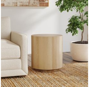 Layne True Natural Round End Table