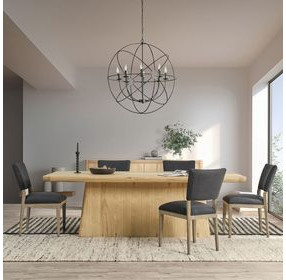 Orlando True Natural 95" Rectangular Dining Table