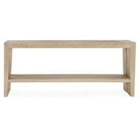 Troy Aged Cream Rectangular Console Table